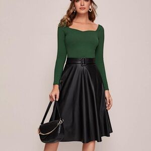 Fun & Flirty Leather Skirt